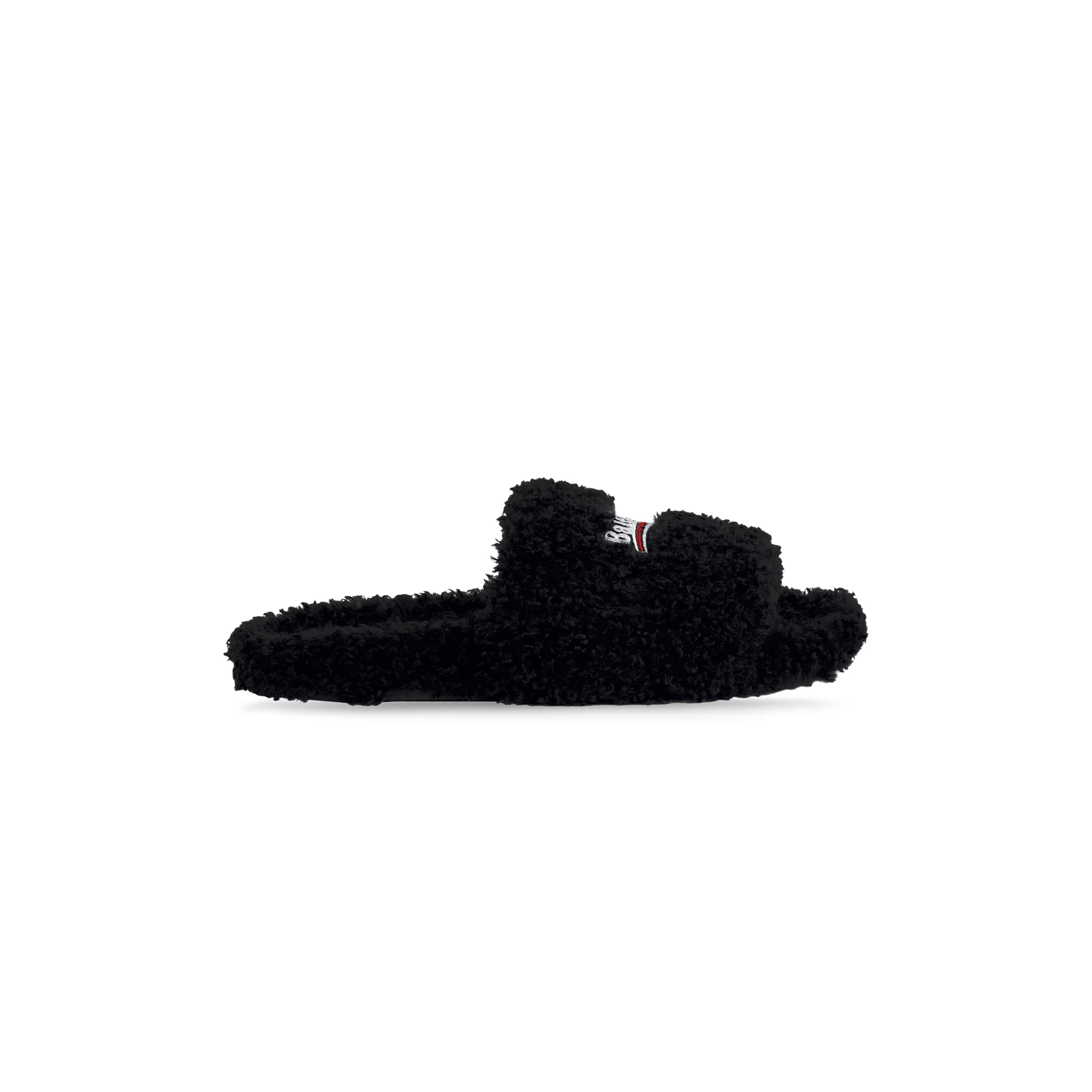 BALENCIAGA WOMEN'S FURRY SLIDE SANDAL 654261W2DO11096